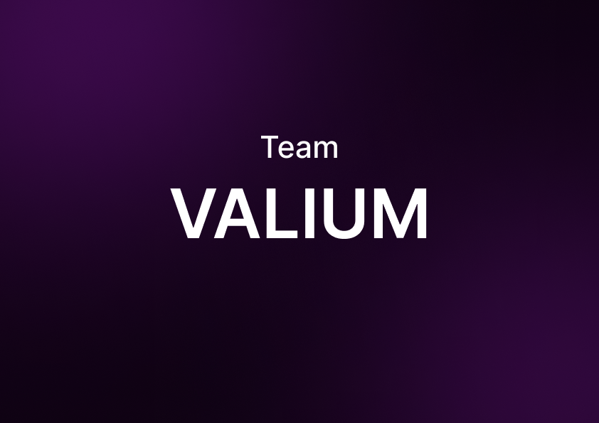 logo with text Team VALIUM